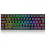 Teclado Magnético Gamer Fidd 8K HZ, USB, RGB, 60%, ABNT2, Switch Pink Magnético, Preto - PINK K683-RGB
