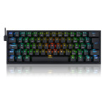 Teclado Mecânico Gamer Redragon Fizz Pro, Wireless, RGB, Switch Brown, ABNT2, Preto - K616-RGB-B (PT-BROWN)