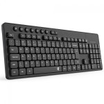 Teclado Office Redragon BK-7092, Wireless, Membrana, Full Size, ABNT2, Low Profile, Preto - BK-7094 PT