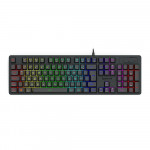 Teclado Gamer Redragon Netherbane, Rainbow, Membrana, ABNT2, Preto - K521-R PT