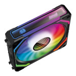Kit Fan Gamer Redragon Infinity Mirror, ARGB, 3 Fans 120mm, 2000RPM, Preto - GC-F012