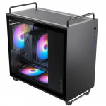 Gabinete Gamer Bluecase Tiny, mATX, Lateral Vidro, USB 3.0, Sem Fan, Sem Fonte, Preto - BG-056B