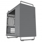 Gabinete Gamer Bluecase Tiny, mATX, Lateral Vidro, USB 3.0, Sem Fan, Sem Fonte, Cinza - BG-056G