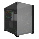 Gabinete Gamer Bluecase Grand Vegas, mATX, Lateral Vidro, USB 3.0, Sem Fan, Sem Fonte, Preto - BG-059GRBBX