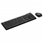 Teclado e Mouse Sem Fio Multi Multimídia, 1200 DPI, Conexão USB e 2.4Ghz, Teclas Flutuantes, Preto - TC251