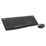 Kit Teclado e Mouse Sem Fio Logitech MK295, USB, ABNT2, Clique Silencioso, Pilhas Inclusas, Preto - 920-009793