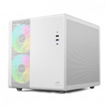 Gabinete Gamer C3Tech Aquarius, Mini Tower, Vidro Temperado, M-ATX, White, Sem Fonte, Sem Fan, Branco - MT-G710WH