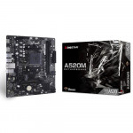 Placa Mãe Biostar A520MHP, AMD AM4, DDR4, Chipset A520, USB 3.0, DP HDMI, MATX