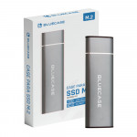 Case Externo Para SSD M.2 NGFF SATA Bluecase, USB 3.1, Tipo C Para USB, Prata - BCPM2C-01BX