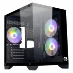 Gabinete Gamer Bluecase Soul Pro, mATX, Lateral Vidro, USB 3.0, 3x Fan, Sem Fonte, Preto - BG-052