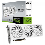 Placa de Vídeo Asus Prime NVIDIA GeForce RTX 5070 White OC Edition, 12GB, GDDR7, DLSS, Ray Tracing - 90YV0M19-M0NA00