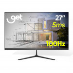 Monitor Get Office Slim 27" LED, 5ms, 100hz, VGA/HDMI, Preto - 71955