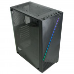 Gabinete Gamer K-Mex Demon, CG-11C5, RGB, Lateral em Vidro, 1 Fita Led, Sem Fan, Preto - CG11C5RH0010B0X