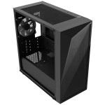 Gabinete Gamer Cooler Master CMP 320L, Mid Tower, Vidro Temperado, ARGB, mATX, Com 1 Fan, Preto - CP320-KGNN-S03