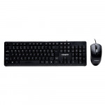 Kit Teclado e Mouse Com Fio Maxprint CF1001, USB2.0, Preto - 60000156