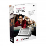 SSD Externo Portátil Kingston XS2000, 1TB, USB 3.2, Leitura: 2000MB/s e Gravação: 2000MB/s, Prata - SXS2000/1000G