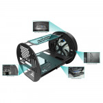 Gabinete Gamer K-Mex Aquário Micro Genki, CG-02KZ, Lateral e Frontal em Vidro, 1 Fan, Preto - CG02KZRH002CB0X