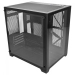 Gabinete Gamer K-Mex Aquário Micro IV, CG-0415, Lateral e Frontal em Vidro, Sem Fan, Preto - CG0415RH001CBOX