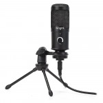 Microfone Streamer Bright, USB, RGB, Preto - ST001