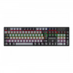Teclado Gamer Mecânico K-Mex Shadowscope KGY5, LED RGB, Switch Blue, Cinza e Preto - KGY528U0001CB0X