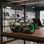 Caixa de Som Portatil Daewoo, Soundbox 80, Bluetooth 5.0, 30W RMS, Camuflada - DW1367CA