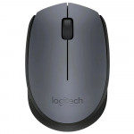 Mouse Sem Fio Logitech M170, 2.4GHz, USB, Preto e Cinza - 910-007597
