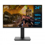 Monitor Gamer Pivot 24" LED OX Órbita,  Widescreen 165Hz Full HD, DisplayPort e HDMI, Preto - 72549