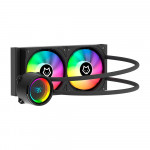 Water Cooler Husky Glacier, Iluminação ARGB, 240mm, AMD e Intel, Preto - HWT600PT