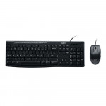 Kit Teclado e Mouse Logitech MK200 Compacto, ABNT2, Preto - 920-002718