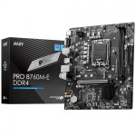 Placa Mãe MSI PRO B760M-E DDR4, LGA 1700, mATX, DDR4, VGA/HDMI - PRO B760M-E DDR4