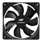 Cooler FAN C3Tech Storm, 120mm, Silencioso, Preto - F7-100BK