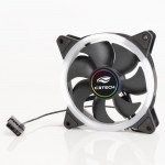 Cooler FAN C3Tech, 120mm, LED Multicores, Silencioso, Molex 4P, Preto - F7-L130M