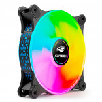 Cooler FAN C3Tech, 120mm, LED Multicor, Silencioso, Molex 4P, Preto - F9-L160BKM