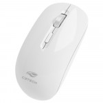 Mouse Sem Fio C3Tech, 1600 DPI, Bluetooth, Nano Receptor USB, Dual Mode, Branco  - M-BT80WH