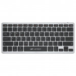 Teclado Bluetooth Sem Fio C3tech, USB Nano 2,4GHz, Recarregável, Preto e Cinza - K-BT50BK