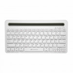 Teclado Multi Device C3Tech, Sem Fio, Bluetooth, Multimídia, Branco - K-BT100WH