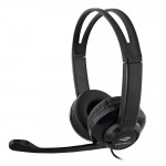 Fone Com Microfone Headset C3Tech, P2 3.5MM, Com Adaptador USB, Preto - PH-120BK