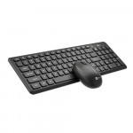 Kit Teclado e Mouse Sem Fio Lecoo, Membrana, 1200DPI, Preto - KW204