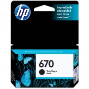 Cartucho HP 670 Preto - CZ113AB