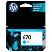 Cartucho HP 670 Azul - CZ114AB