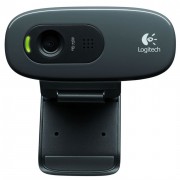 Webcam HD Logitech C270, 720p, com Microfone Embutido e 3 MP para Chamadas e Gravações em Vídeo Widescreen - 960-000694