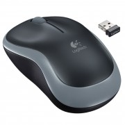 Mouse Sem Fio Logitech M185, 3 Botões, 1000DPI, USB, Cinza e Preto - 910-002225