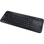 Teclado Sem Fio Logitech K400, Plus TV com Touchpad Integrado, Conexão USB Unifying e Layout ABNT2, Cinza - 920-007125