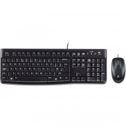 Teclado e Mouse Logitech MK120 Resistente à Água 1000DPI Preto ABNT2 - 920-004429