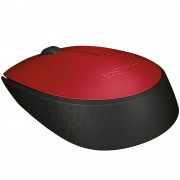 Mouse Sem Fio Logitech M170, 2.4GHz, Vermelho - 910-004941