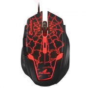 Mouse Gamer Fortrek Spider 2 OM705, USB, Preto e Vermelho - 60838