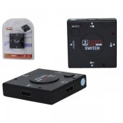 Hub HDMI 3 Portas 1080P Knup, Preto, Sl-01  HUB0008KP - HUB0008