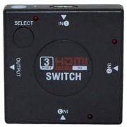 Hub HDMI 3 Portas 1080P Knup, Preto, Sl-01  HUB0008KP - HUB0008