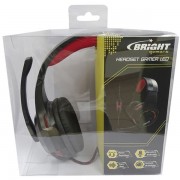 Headset Gamer Bright, LED Vermelho, USB, P2 - 0468
