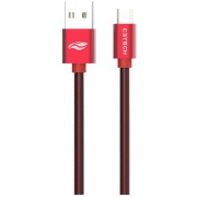 Cabo USB x Micro USB V8 C3Tech, 2 Metros, Vermelho - CB-200RD